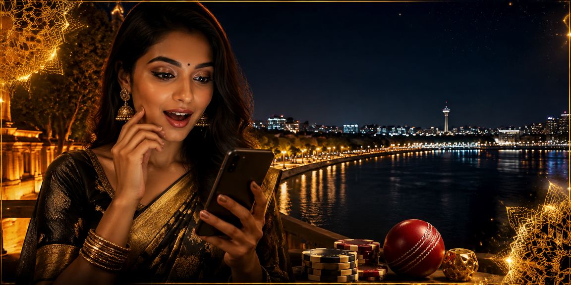 Mobile casino app interface shown in Ahmedabad