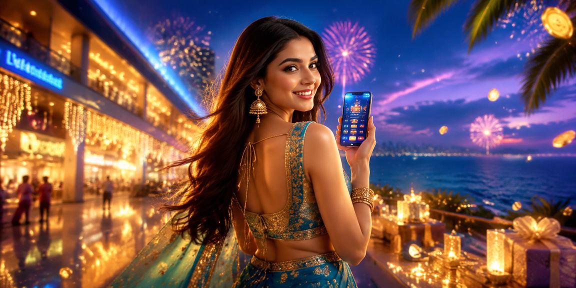 Delhi VIP member using app with blue and gold VIP theme